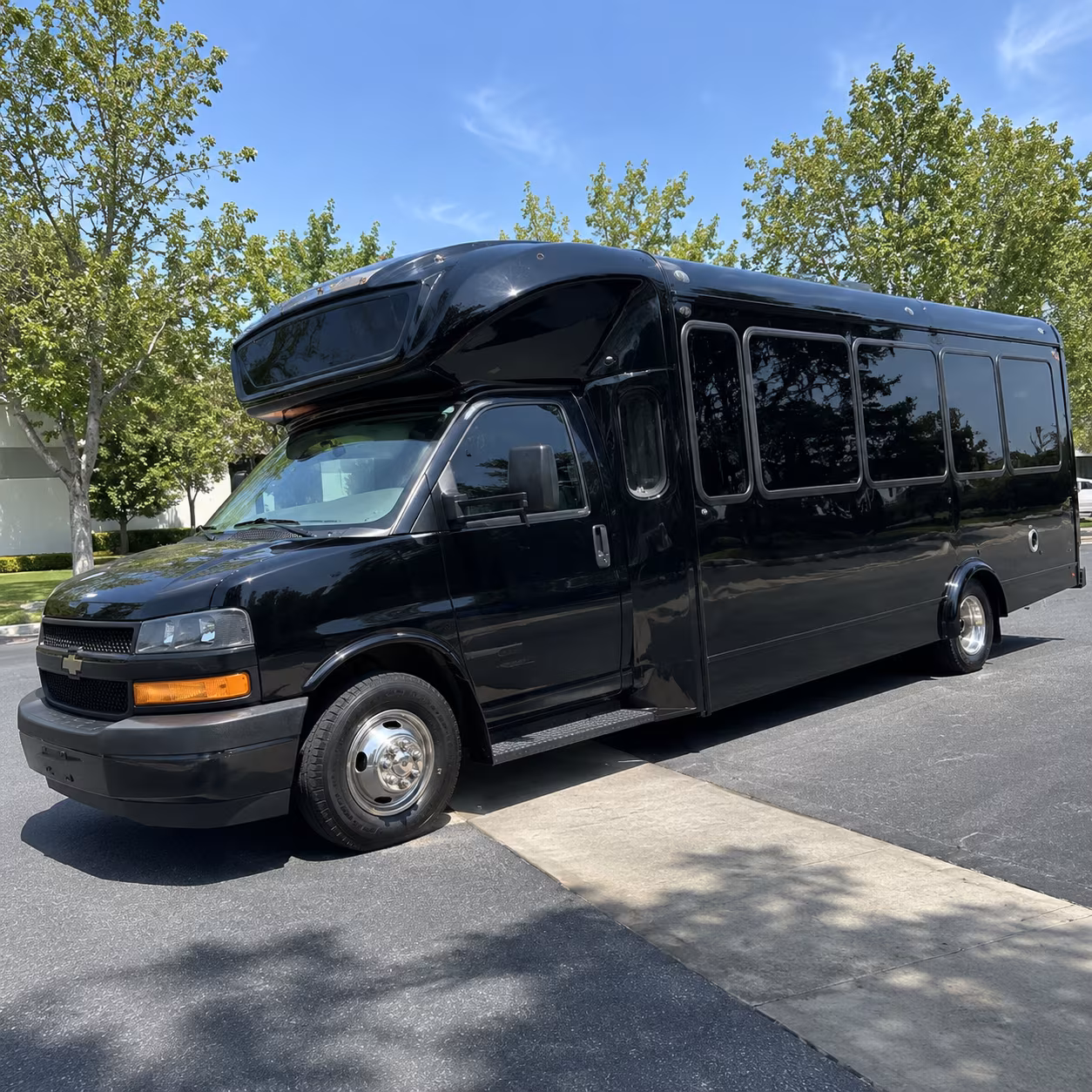 Interior of a party bus rental serving Minneapolis