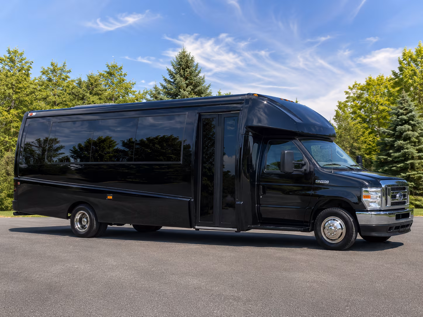 Minneapolis Corporate Transportation party bus exterior