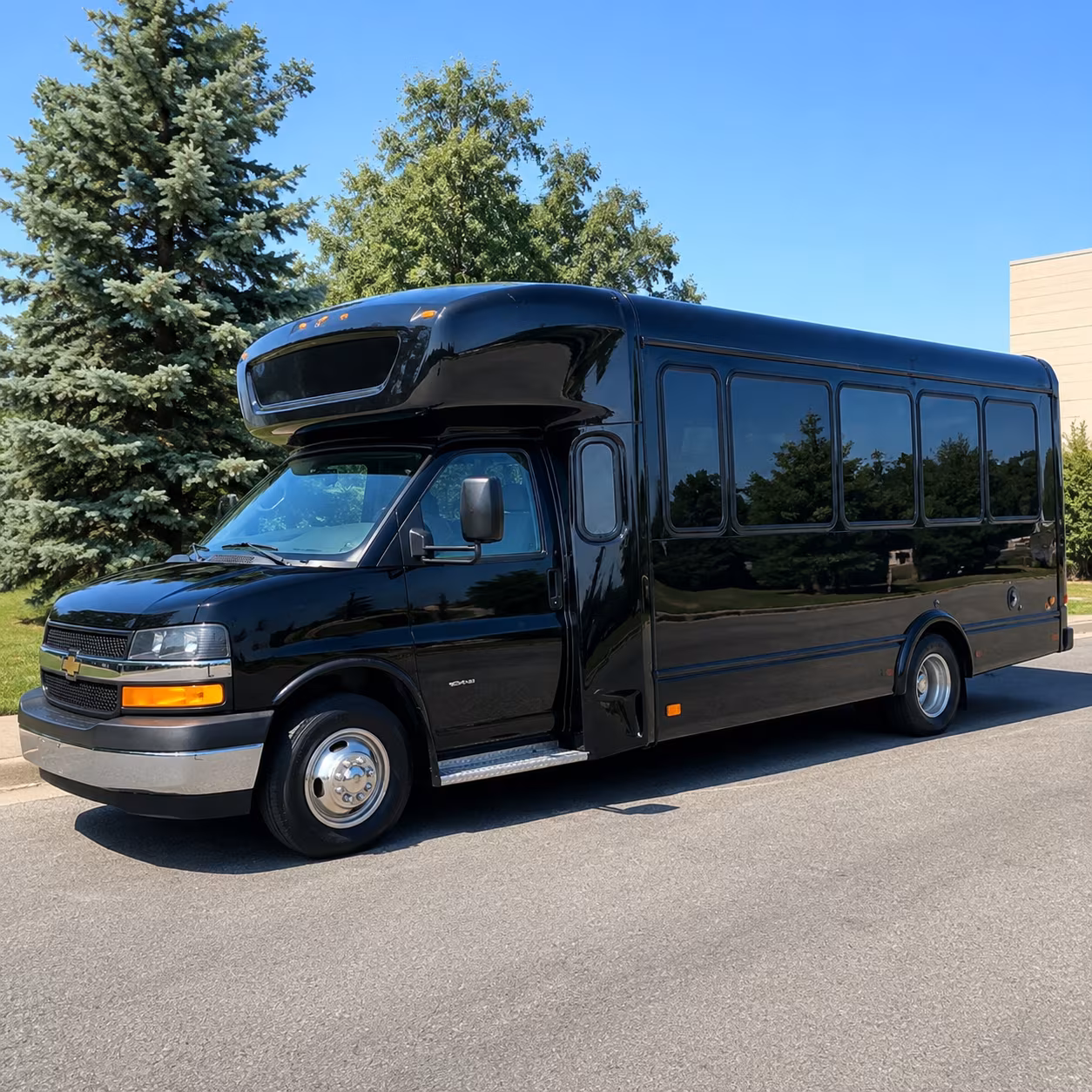 Minneapolis Private Event Transportation party bus exterior