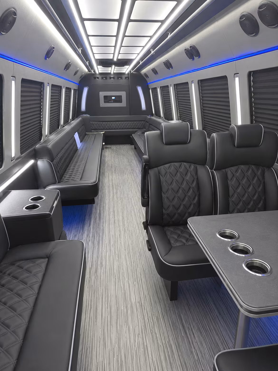 Minneapolis Prom & Homecoming Transportation party bus interior