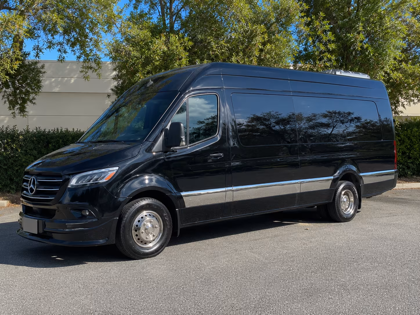 Minneapolis School Event Transportation party bus exterior