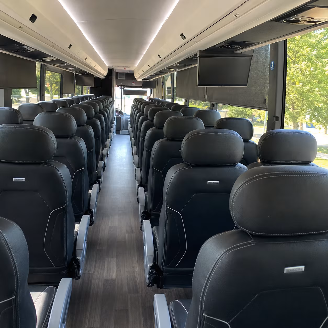 Minneapolis School Event Transportation party bus exterior