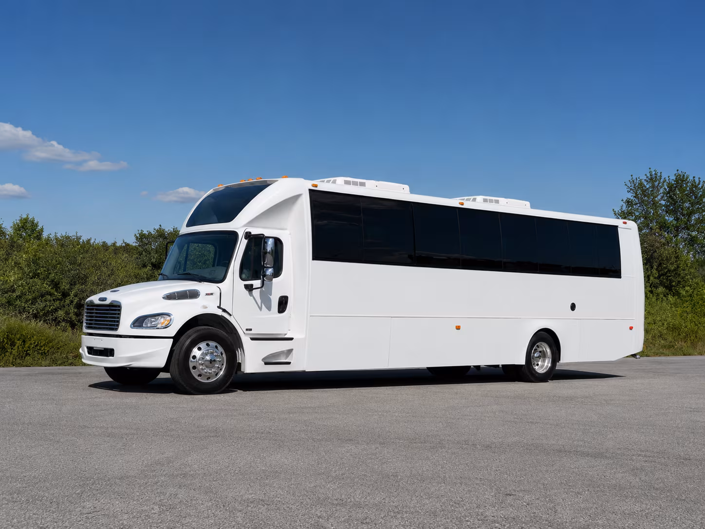 Minneapolis Sporting Event Transportation party bus exterior