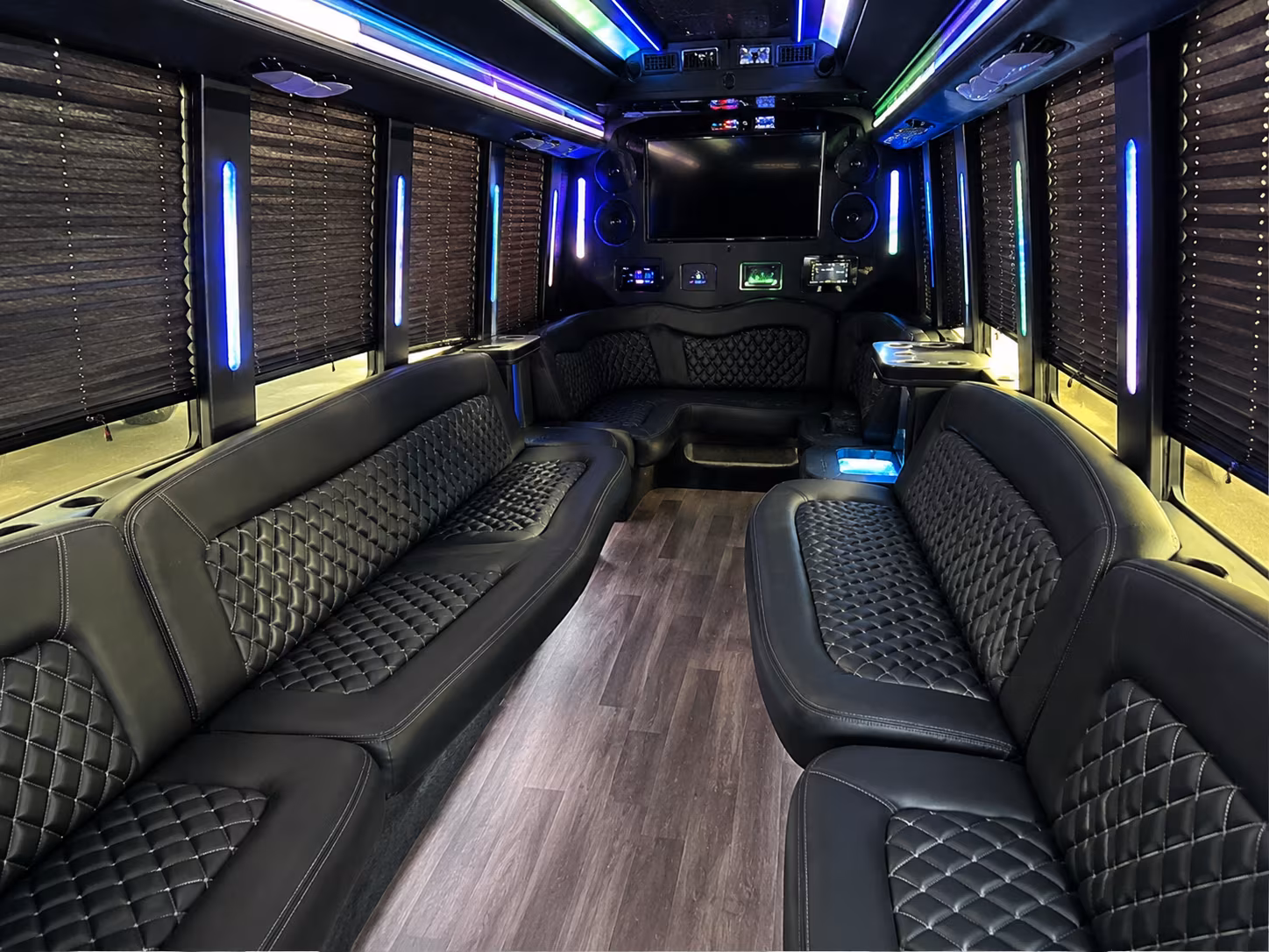 Minneapolis Sporting Event Transportation party bus exterior