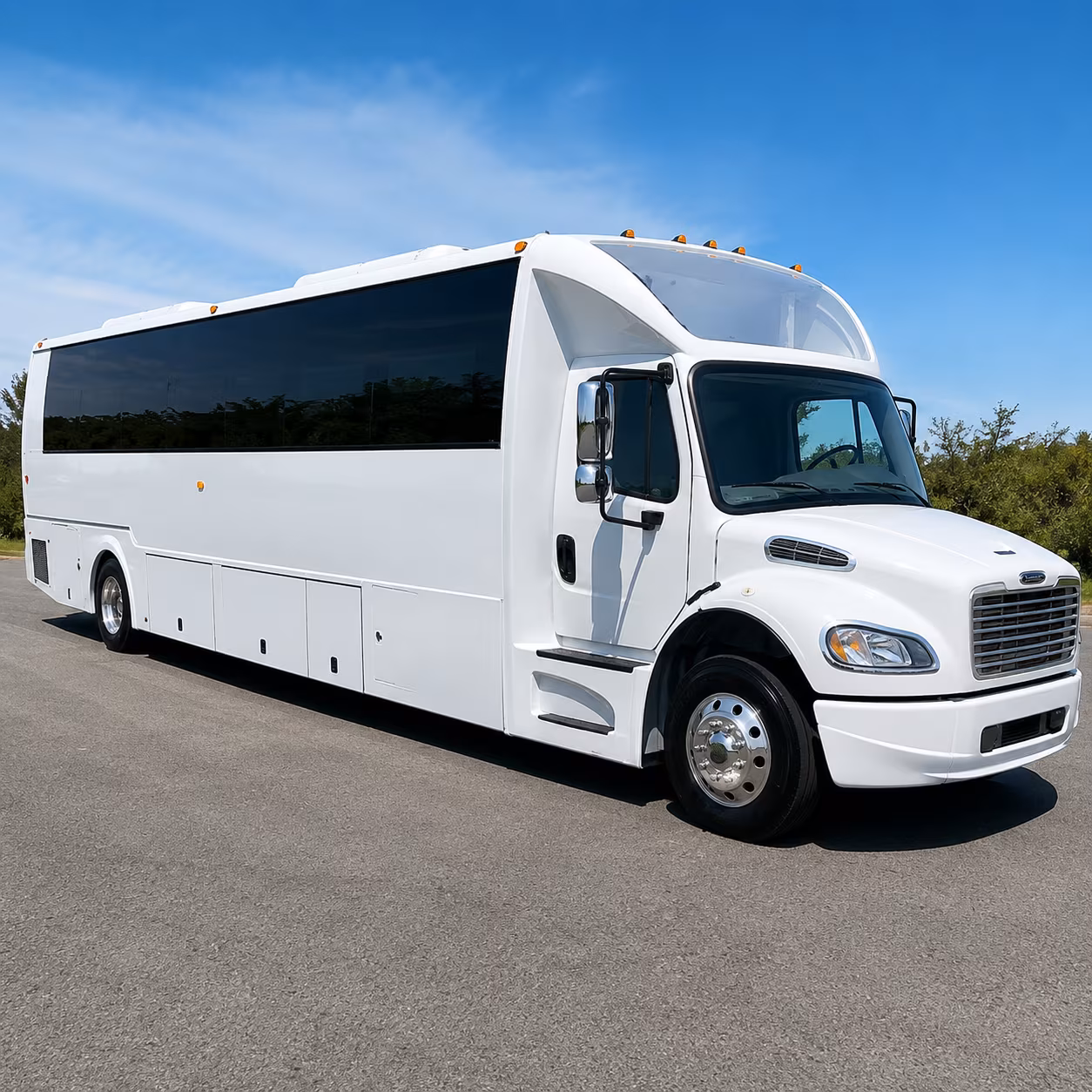 Minneapolis Wedding Transportation party bus exterior
