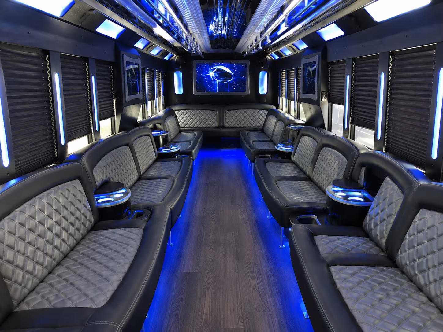 Minneapolis Wedding Transportation party bus exterior
